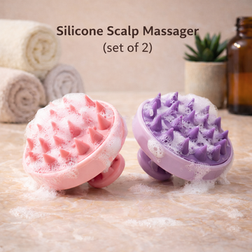 Silicone Scalp Massager (Set of 2) – Helps support healthy scalp & Relieves Dandruff